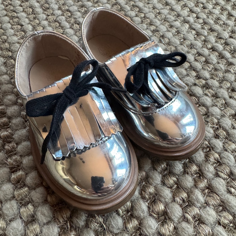 Zara Metallic Kiltie Oxford